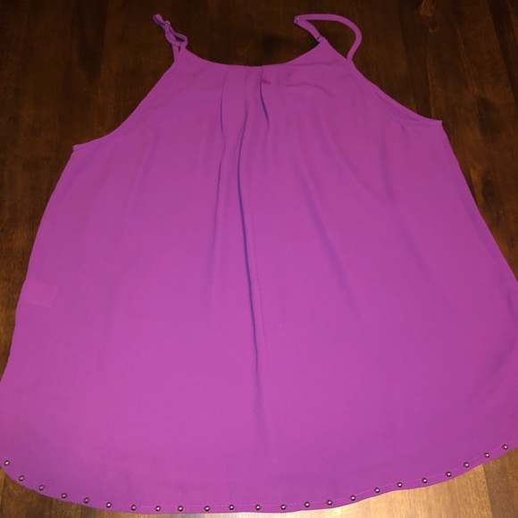 Pixley Stud Detail Purple Blouse - Picture 5 of 5